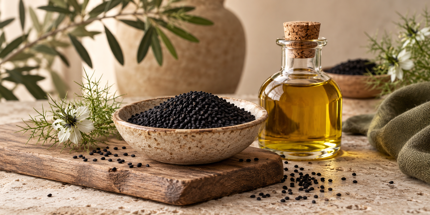 Graines et huile de nigelle
